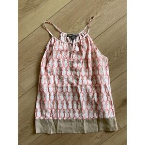 Tommy Bahama‎ Pineapple Print Tank Top Sleeveless Halter XS